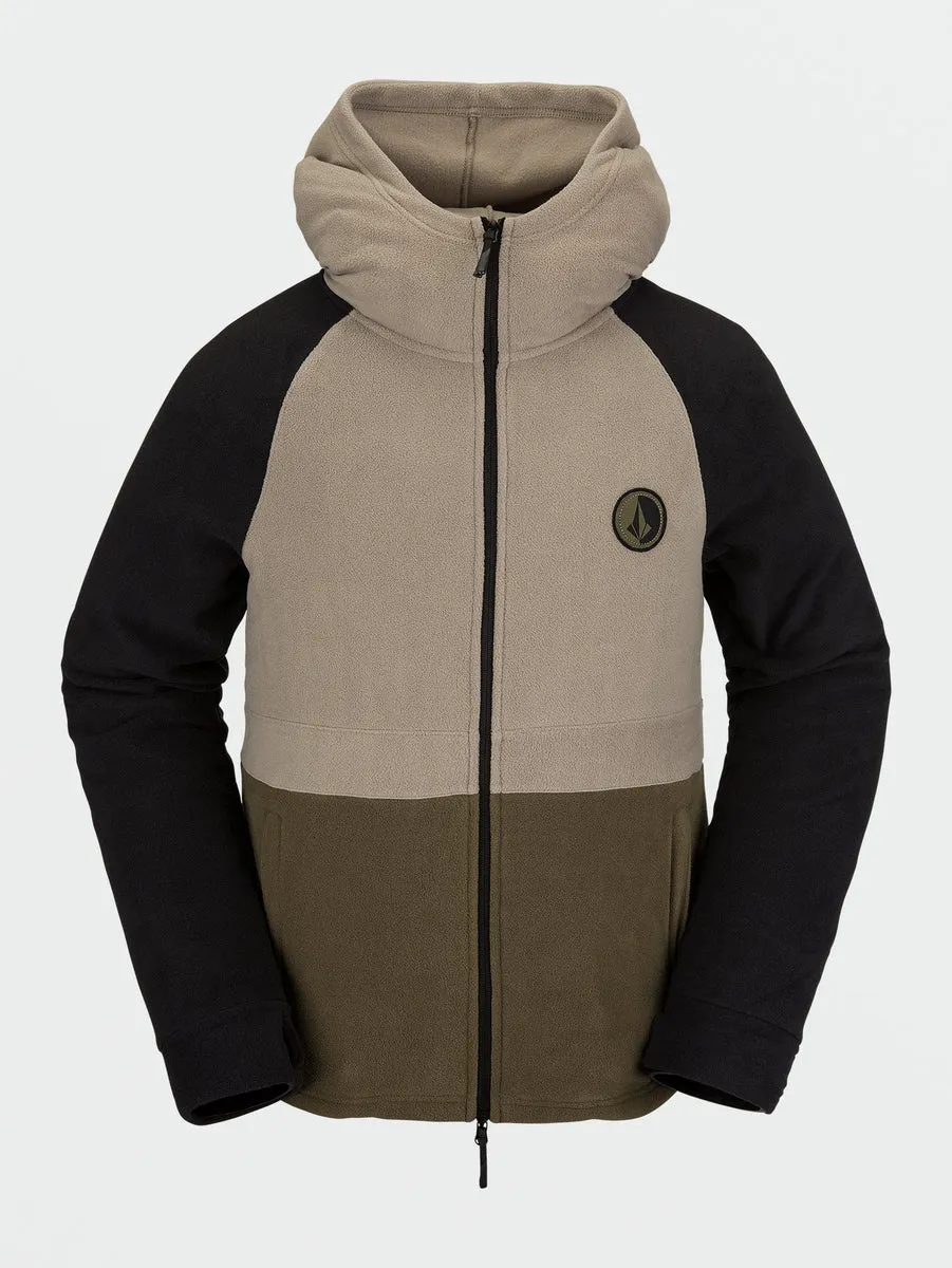 V-Science Full Zip Hoodie - Dark Khaki