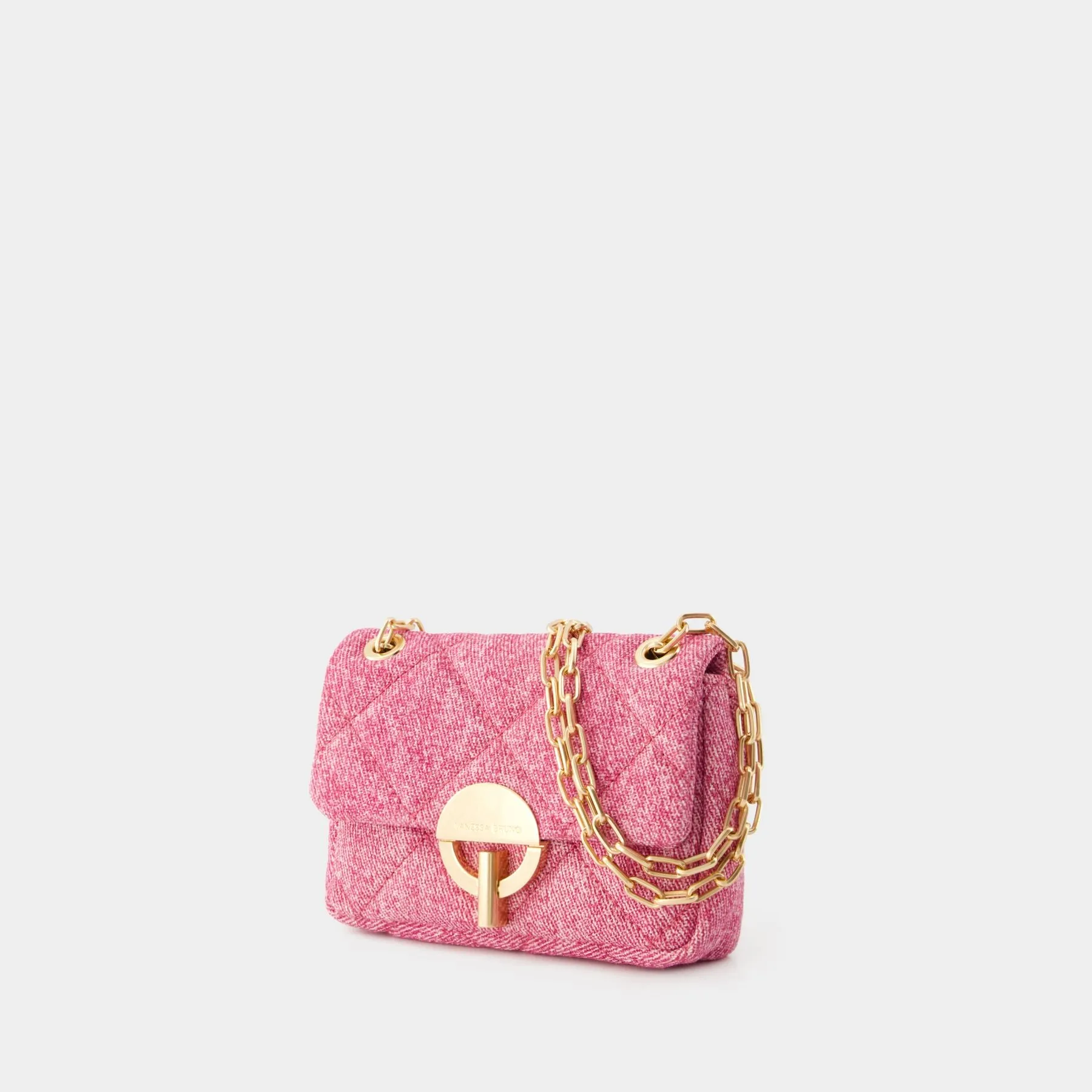 Vanessa Bruno  Nano Moon Crossbody - Vanessa Bruno - Cotton - Pink Fushia