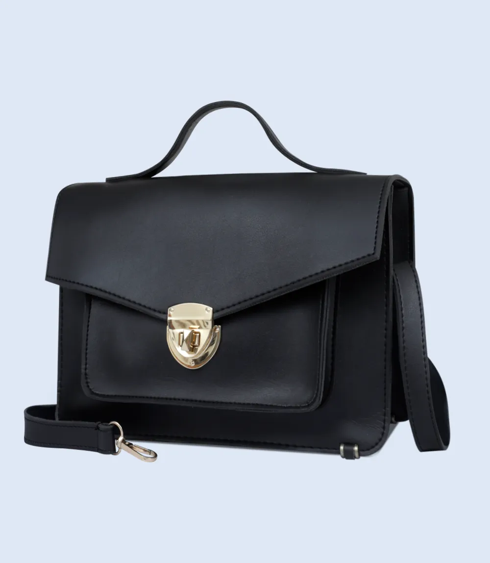 WB2290-BLACK-Women Shoulder Bag