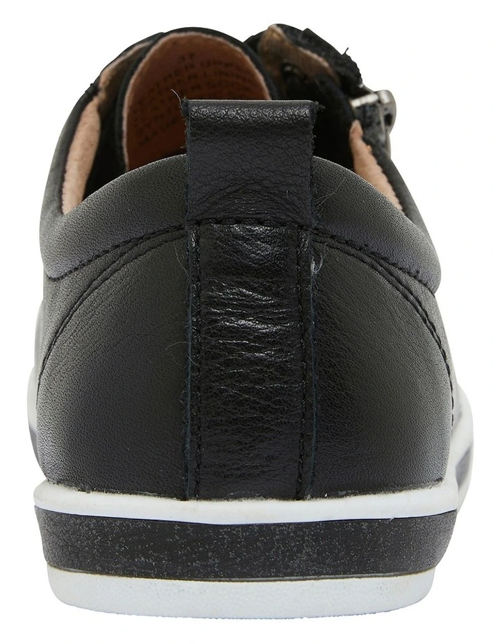 Whisper Sneakers in Black Leather