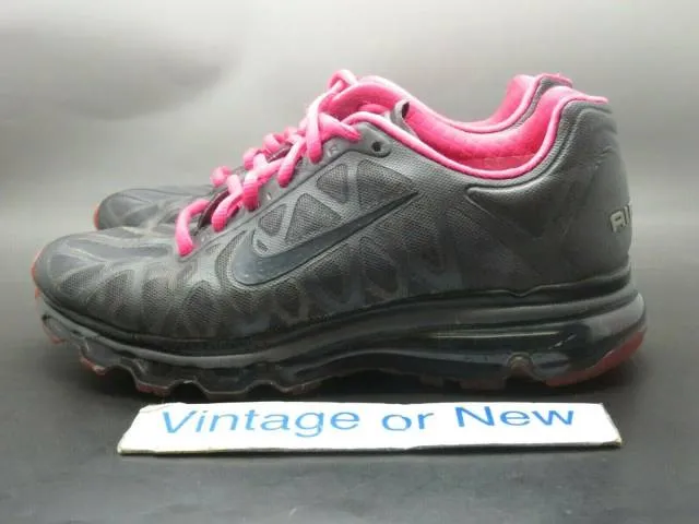 Women's Nike Air Max 2011 Grey Pink Anthracite Running 4...