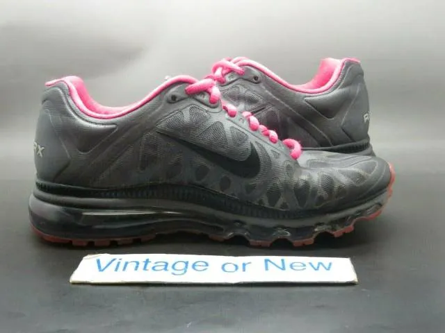 Women's Nike Air Max 2011 Grey Pink Anthracite Running 4...