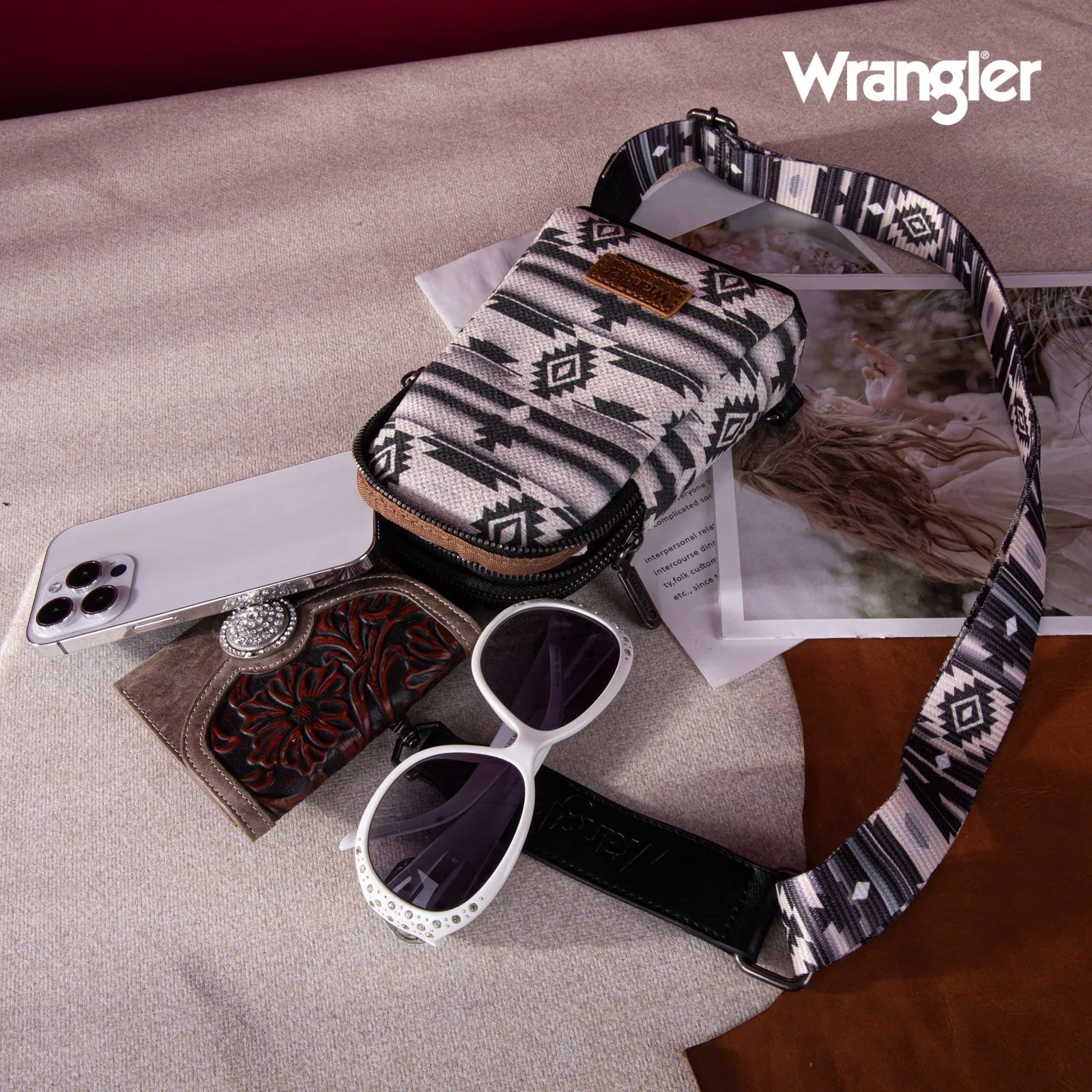 Wrangler Crossbody Sling Shades of Gray